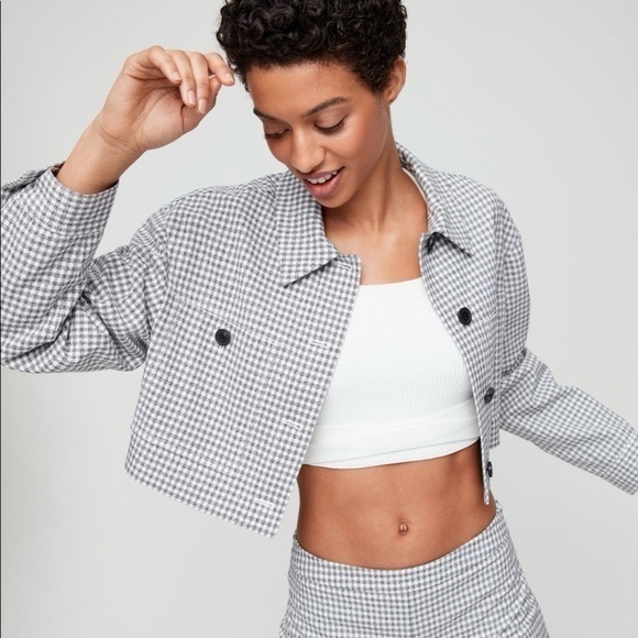 Aritzia Jackets & Blazers - Wilfred Ourson Little Cropped Jacket Gingham XS Aritzia #71698
